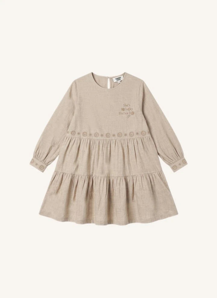 Hundred Pieces - Vestido Esperas Etoiles | Beige