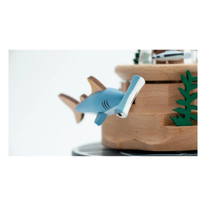 Wooderful life - Caja de Música de Madera con Peces