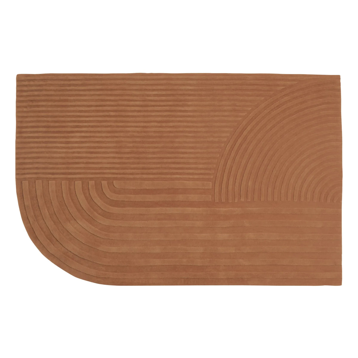Muuto - Alfombra Relevo - Studio Pepe | Naranja Rouille