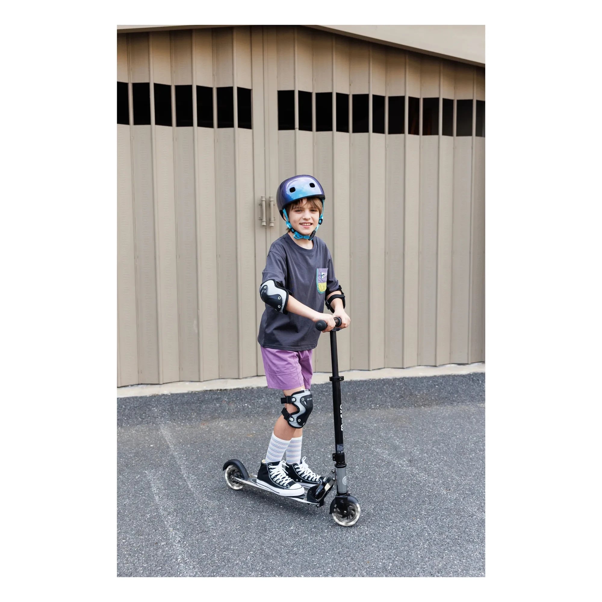 Micro - Patinete LED Sprite | Negro