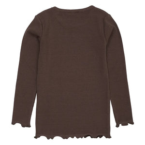 Copenhagen Colors - Camiseta Modal Corazón | Marrón oscuro