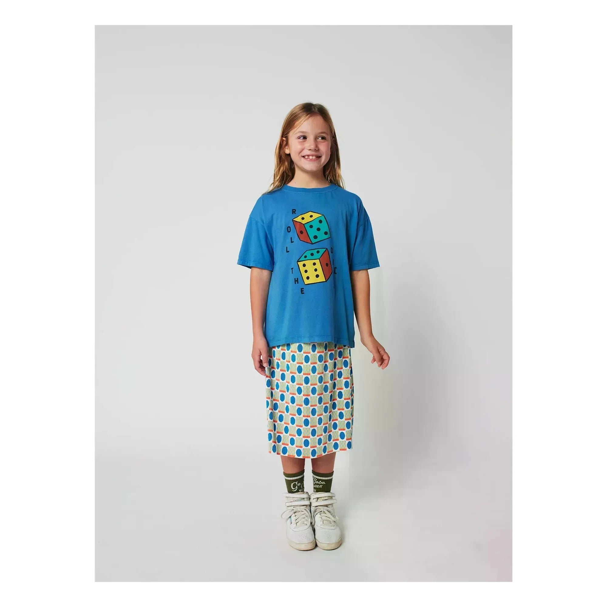 Bobo Choses - Falda midi geométrica | Crudo