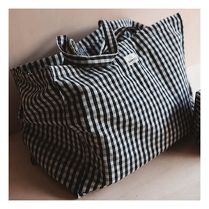 Gabrielle Paris - Bolso de Noche Gingham | Negro