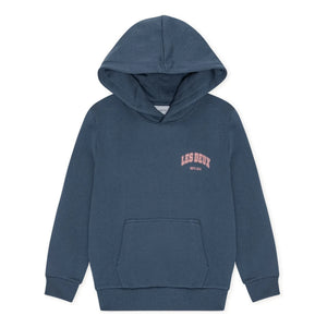 Les Deux - Sudadera con Capucha de Algodón Orgánico | Azul