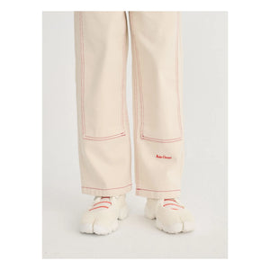 Bobo Choses - Pantalón de twill de algodón orgánico con paneles | Blanco