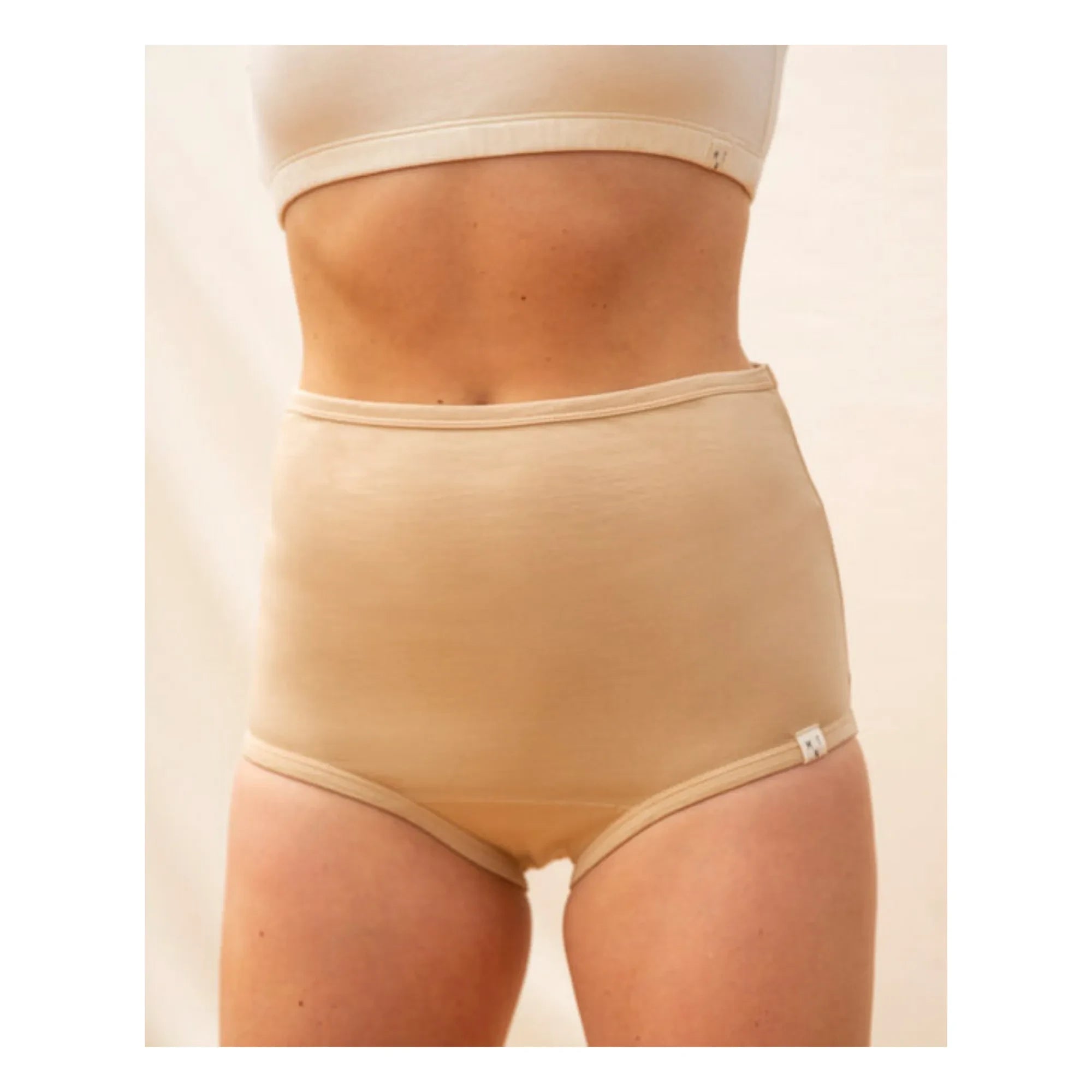 Matona - Bragas de Algodón Orgánico de Talle Alto - Colección de Mujer - | Rosa palo