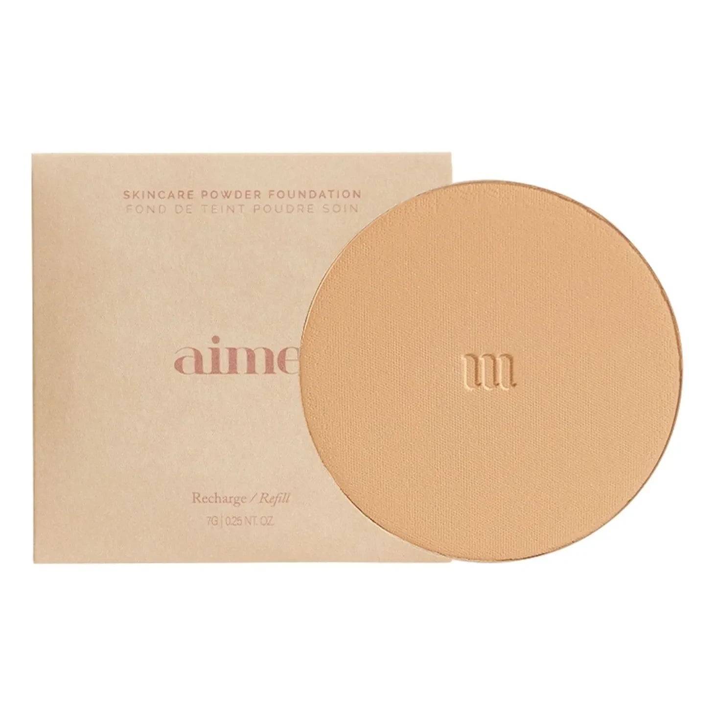 AIME - Base de maquillaje en polvo con SPF+30, recambio, 7g | Claro