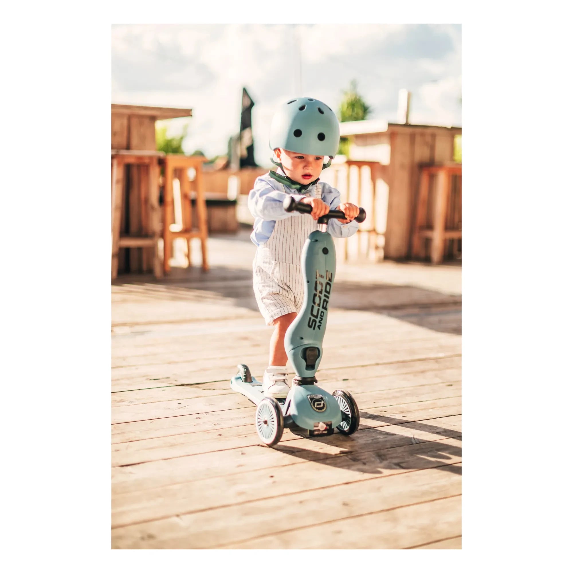Scoot & Ride - Casco | Gris azulado