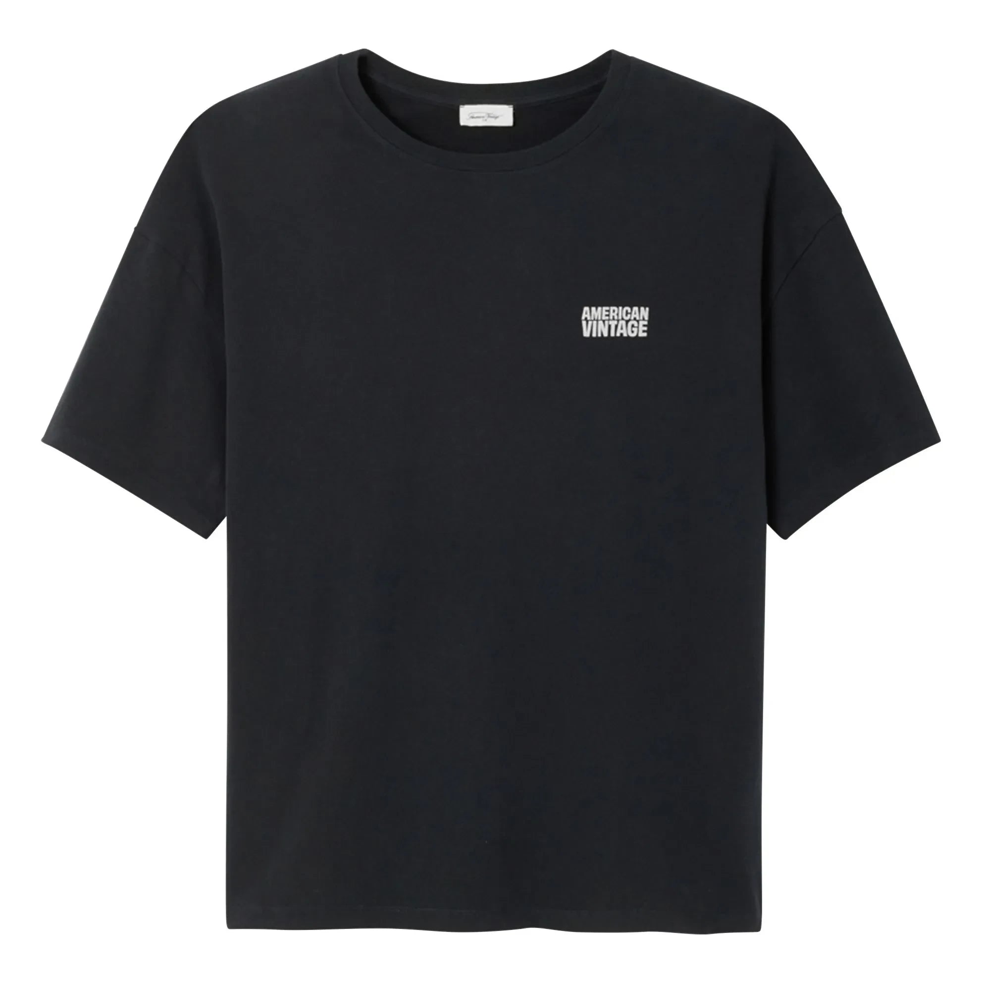American Vintage - Camiseta de cuello redondo | Negro