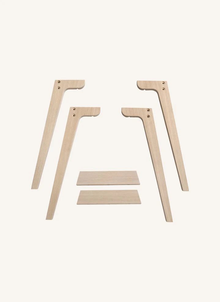 Oliver Furniture - Patas adicionales para mesa alta, 66 cm | Blanco