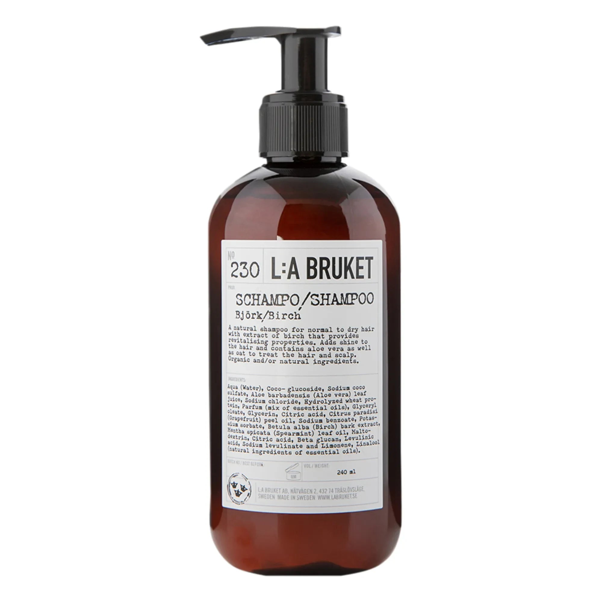 L:A BRUKET - 230 Champú de Abedul 240 ml