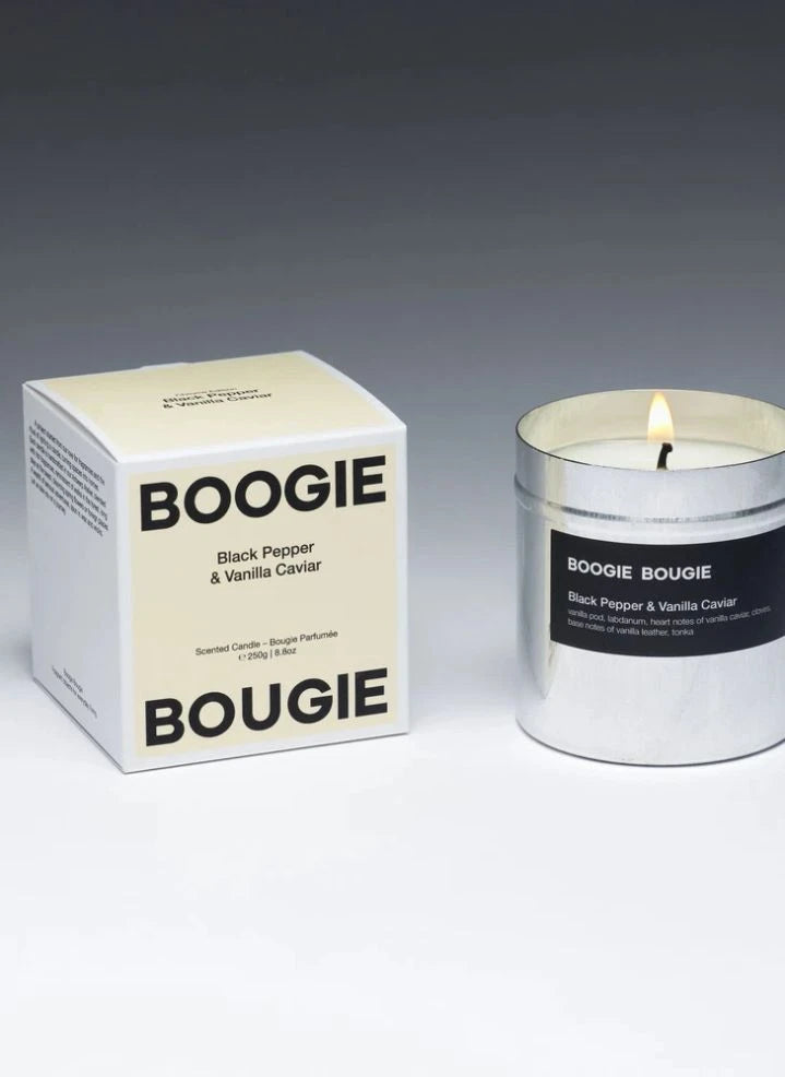 Boogie Bougie - Vela de Caviar de Pimienta Negra & Vainilla - 250 g