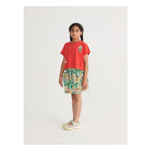 Bobo Choses - Falda de algodón orgánico con estampado de flores | Blanco