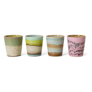 HKliving - Tazas Pop Art - Set de 4