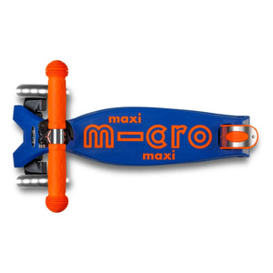 Patinete Micro - Maxi Plegable Neón LED | Naranja