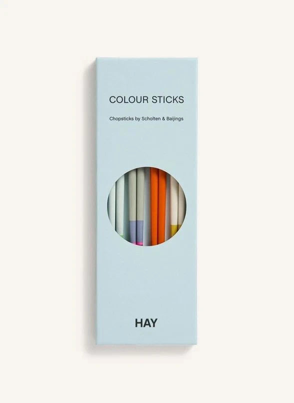 Hay - Palillos de bambú a rayas - Set de 4