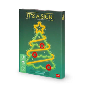 Legami - Letrero Neón LED de Árbol de Navidad - Es un Signo