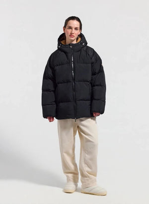 Pyrenex - Retro Sten Nylon Dolgulu Mont | Siyah