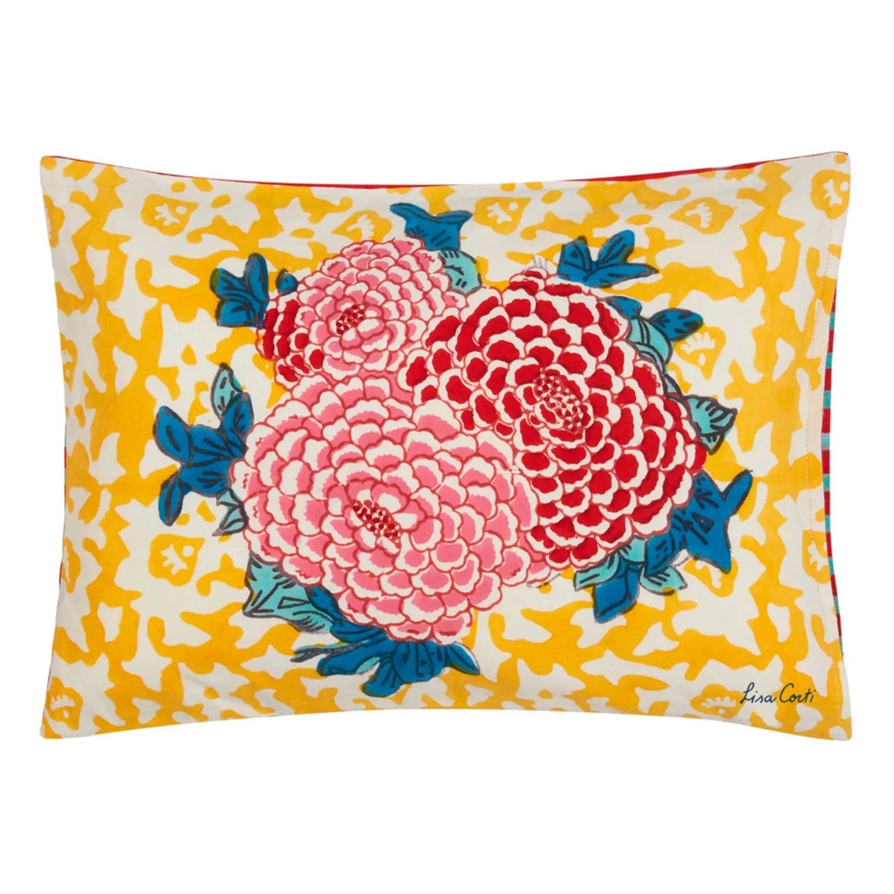 Lisa Corti - Funda de cojín Arabesque Corolla | Amarillo