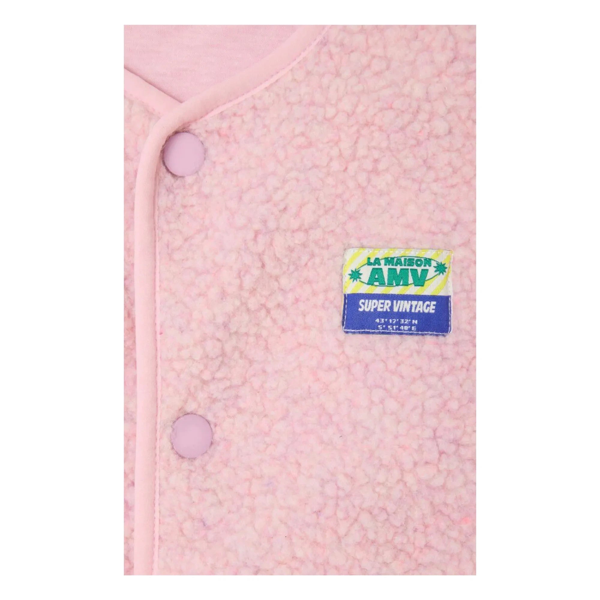 American Vintage - Chaleco sin mangas Sherpa Hoktown | Rosa pálido