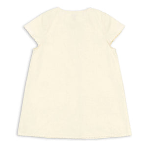 Konges Sløjd - Vestido de algodón orgánico Evia Cerises | Crema