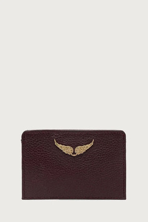 Funda de cartera de cuero para mujer