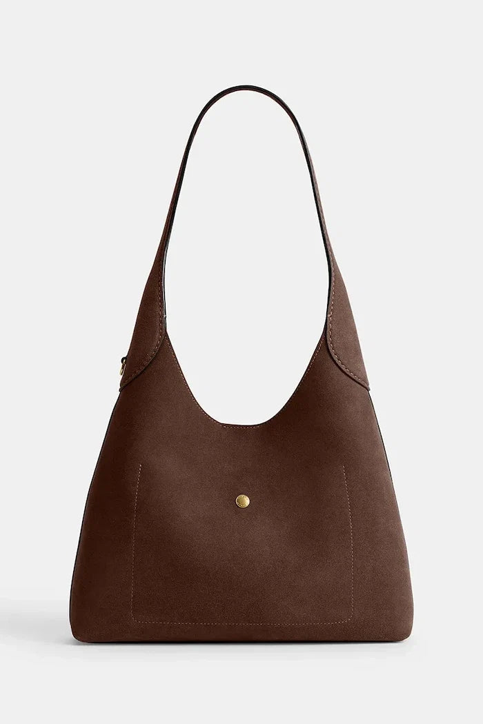 Bolso de hombro Brooklyn de ante para mujer Coach 28