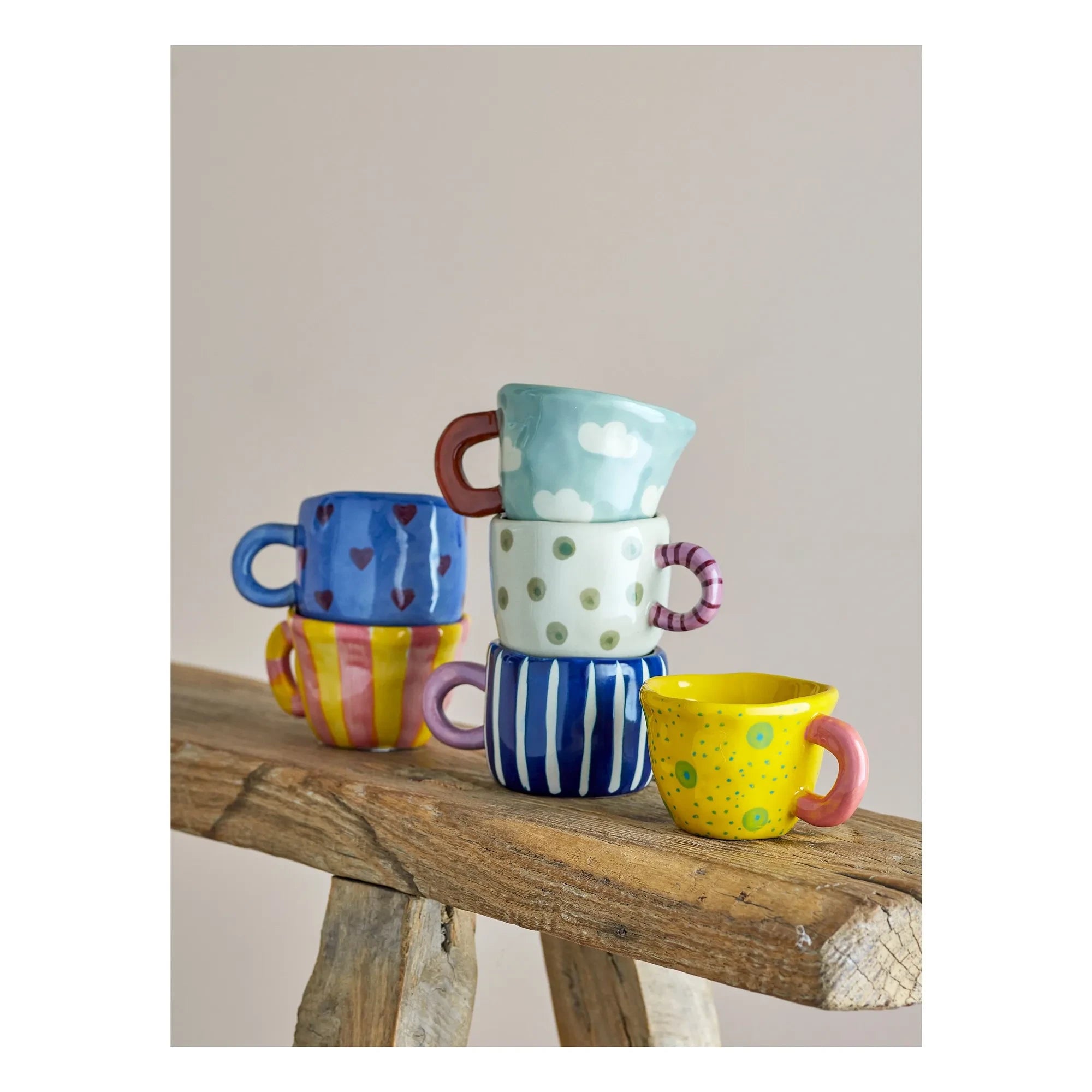Bloomingville Mini - Taza de cerámica Nini Nuage | Azul claro