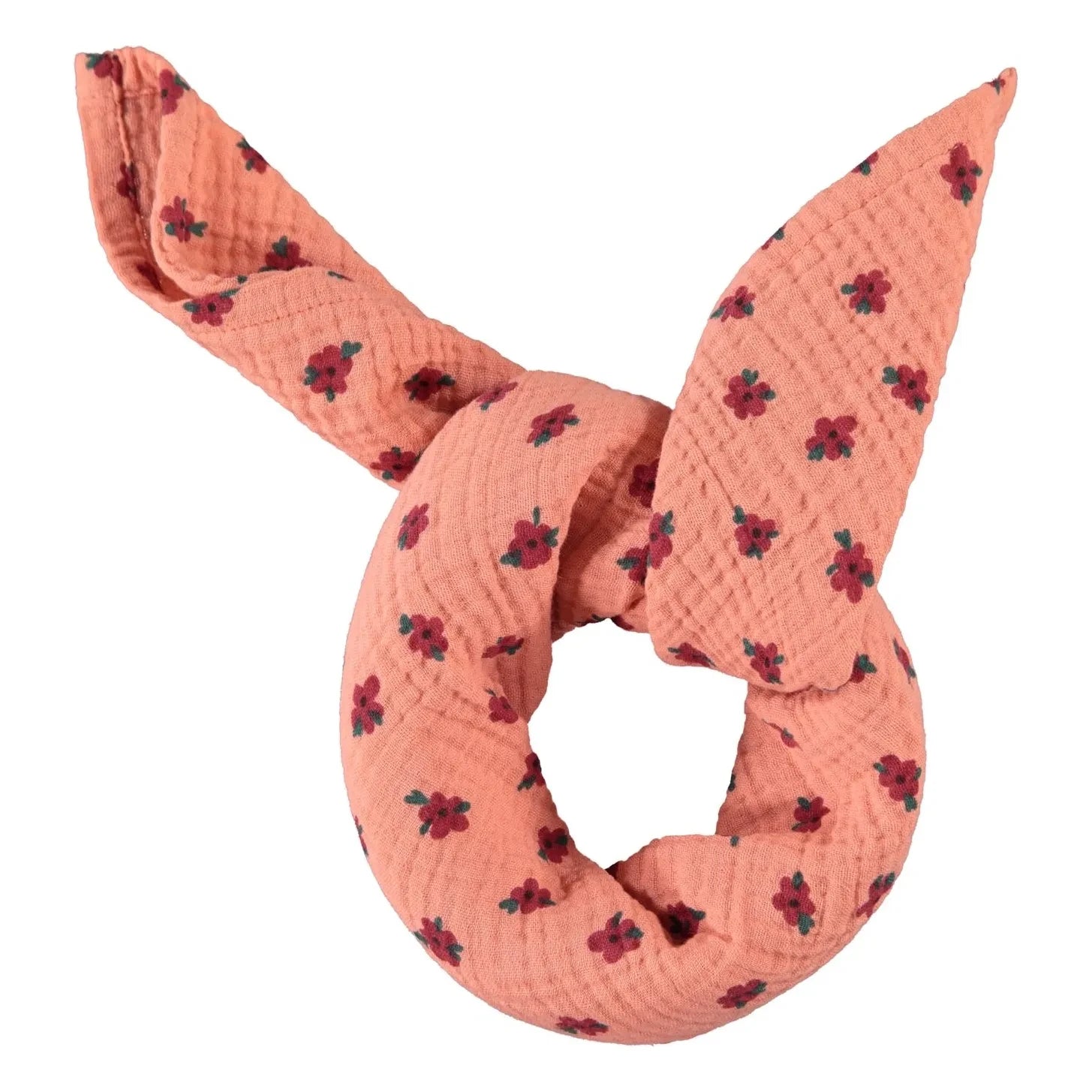 Piupiuchick - Bandana Floral de Algodón Orgánico | Coral