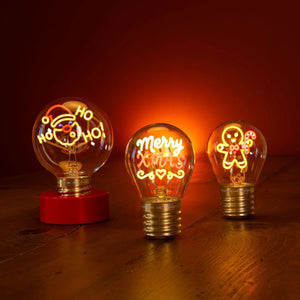 Legami - Lámpara de Mesa con Luces Intermitentes - Bulb Fiction XL