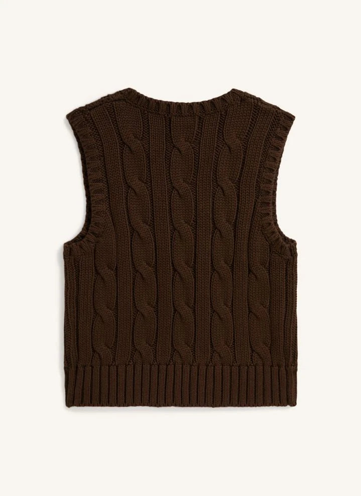 Ralph Lauren - Jersey sin mangas con logo | Marrón