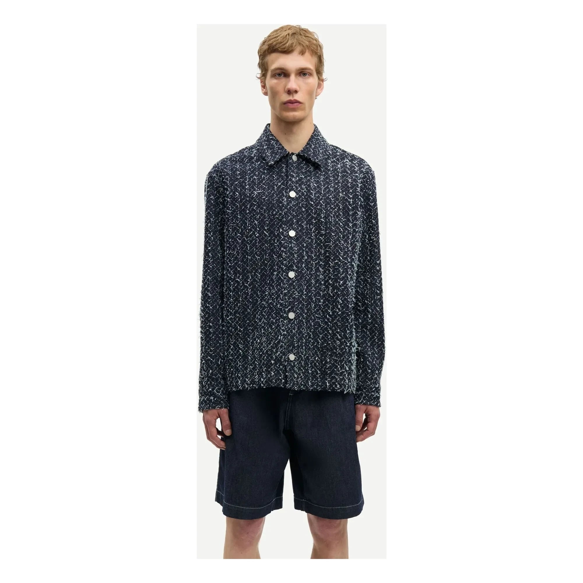 Samsoe Samsoe - Sobrecamisa de algodón Sacastor | Gris oscuro