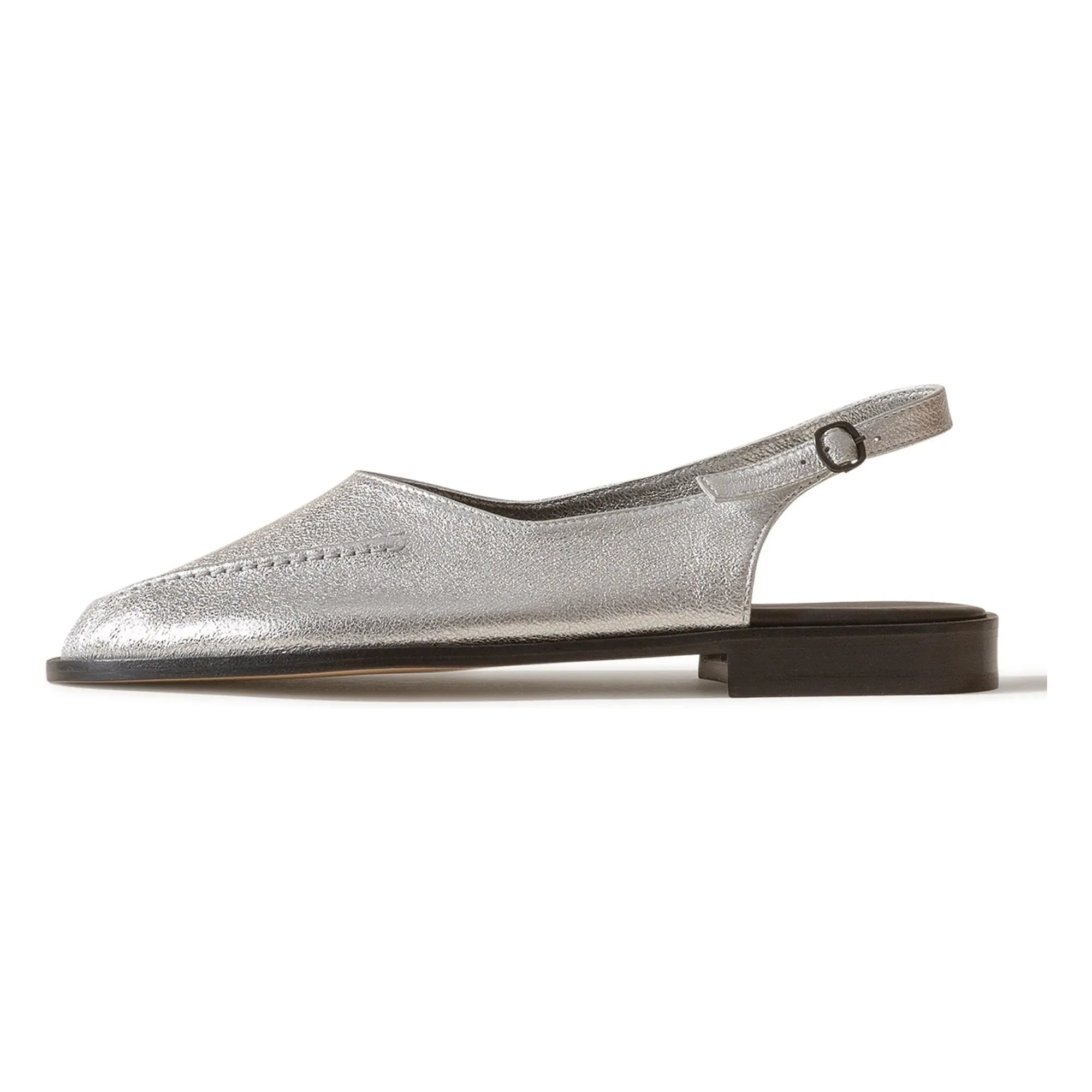 Hereu - Sandalias de tiras al tobillo Metalli | Plata
