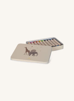 Konges Sløjd - Doğal mum boya kalemleri - 10'lu kutu | Bej