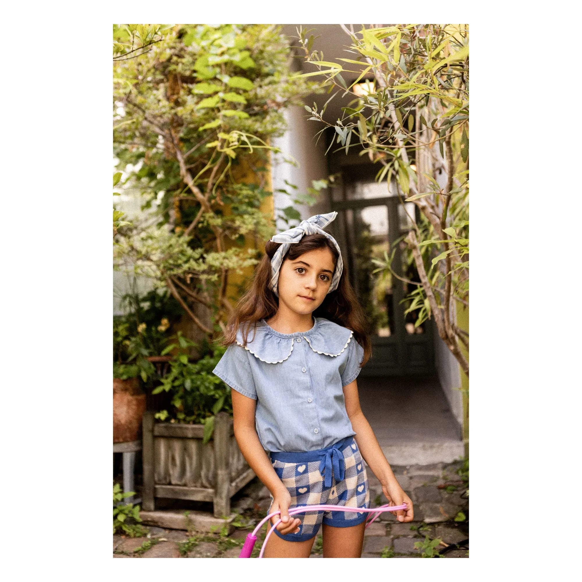 Louis Louise - Blusa Feston May Chambray | Azul Claro