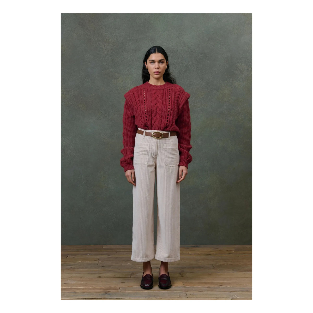 Louise Misha - Jersey Anika Laine - Colección Mujer | Rojo