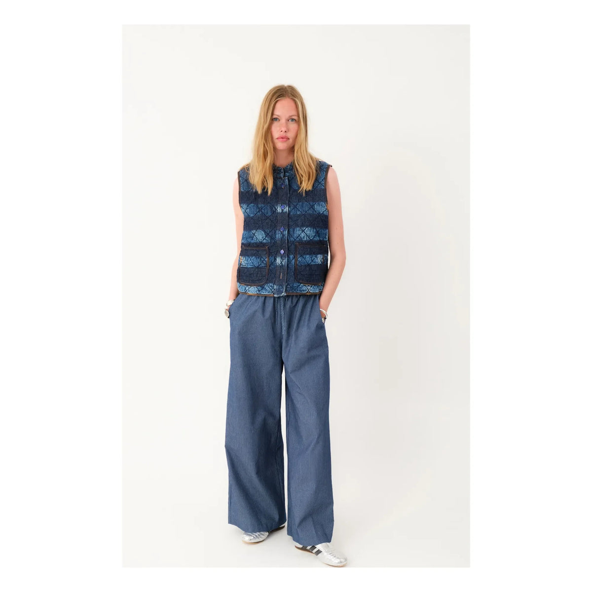 Lollys Laundry - Chaleco acolchado sin mangas Cairo | Azul