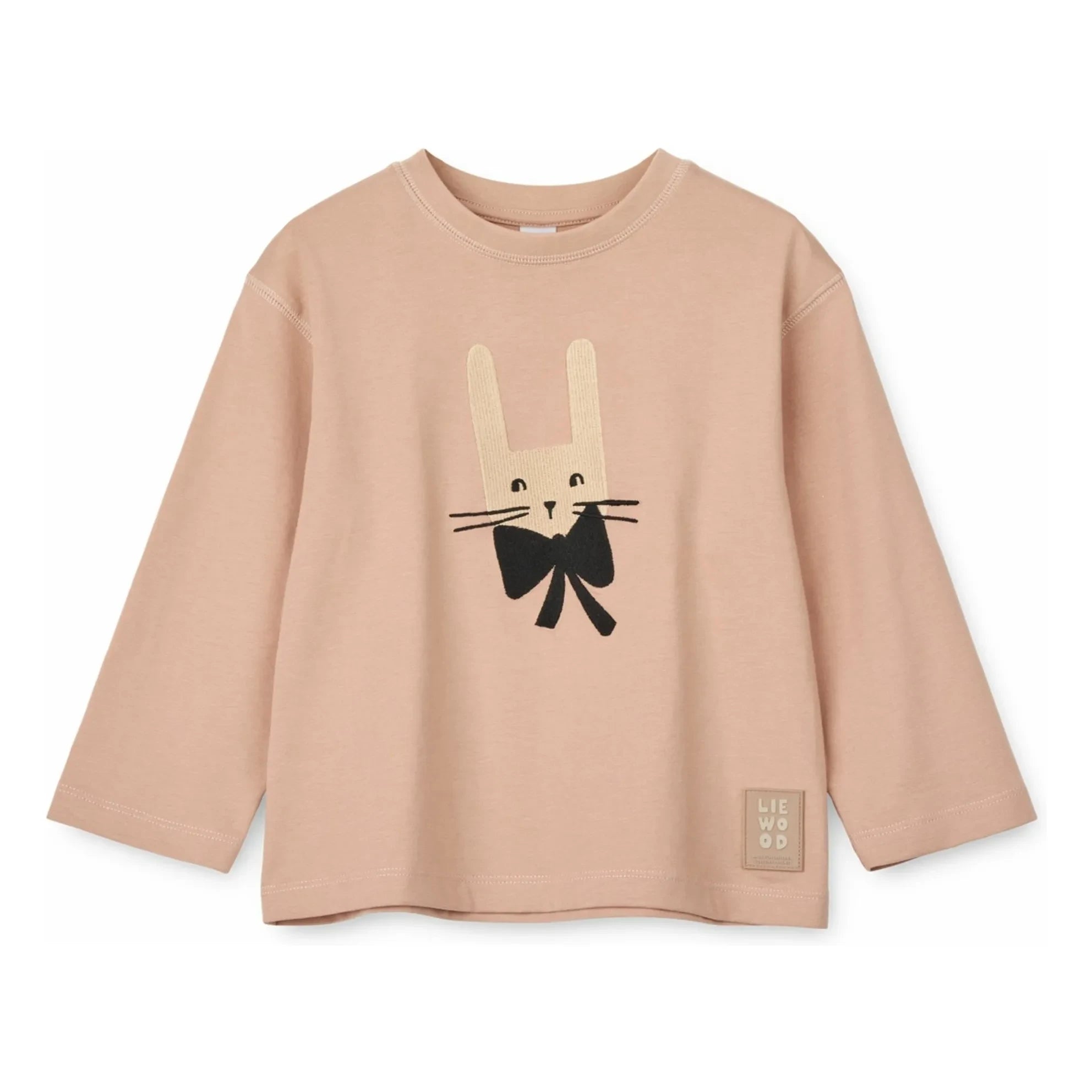 Liewood - Camiseta de Algodón Orgánico Apia Rabbit | Rosa