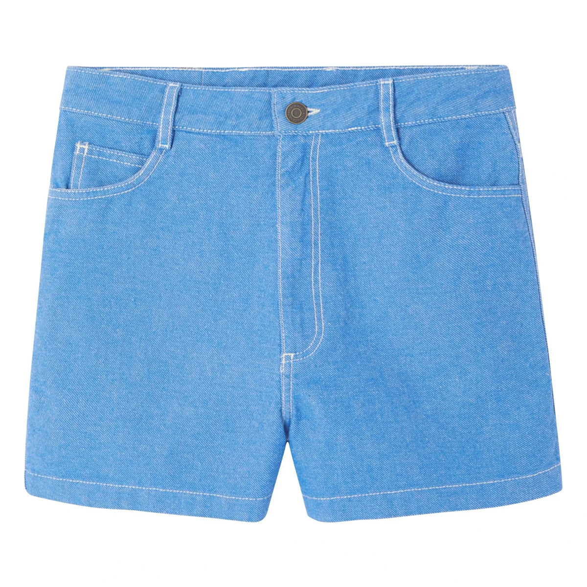American Vintage - Pantalón corto de algodón Pusway | Azul