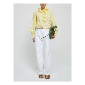 Laurence Bras - Blusa de algodón Phibi | Amarillo