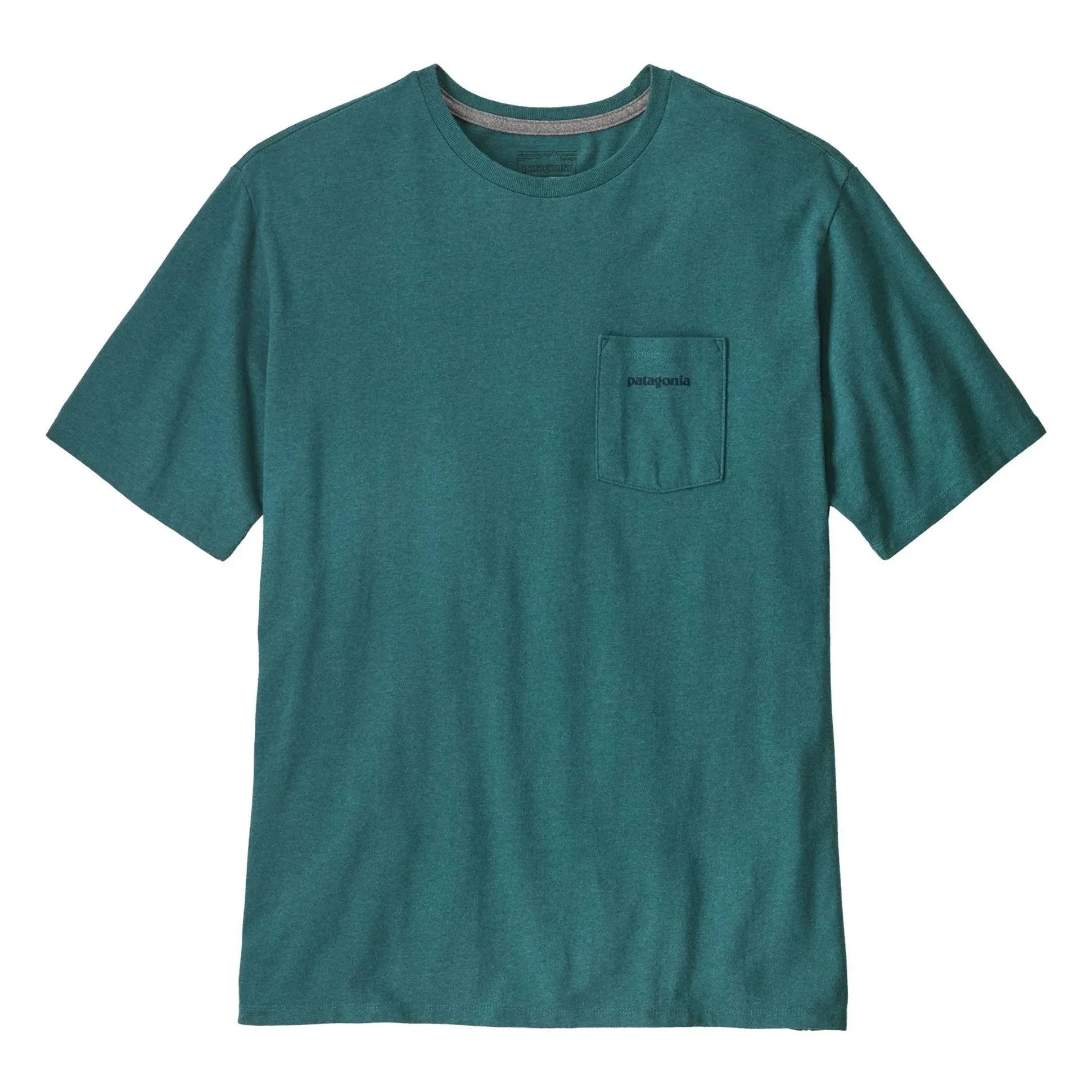 Patagonia - Camiseta Boardshort Logo Responsibili Fibras recicladas | Azul Pavo Real