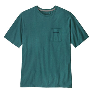 Patagonia - Camiseta Boardshort Logo Responsibili Fibras recicladas | Azul Pavo Real