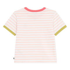 Petit Bateau - Camiseta Clásica de Rayas | Coral