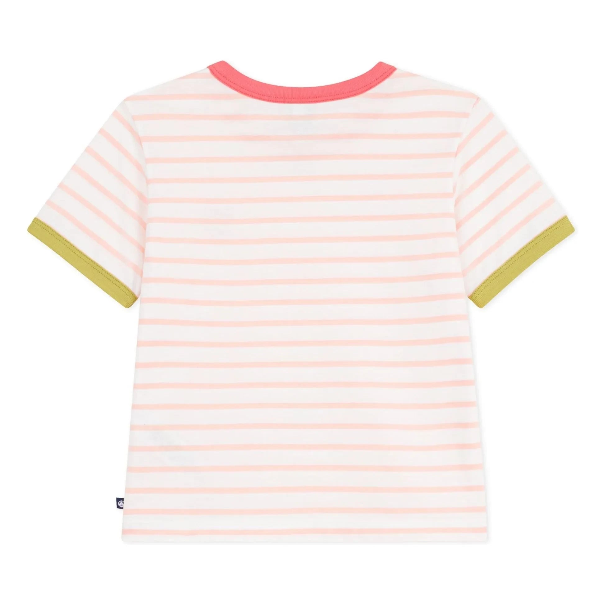 Petit Bateau - Camiseta Clásica de Rayas | Coral