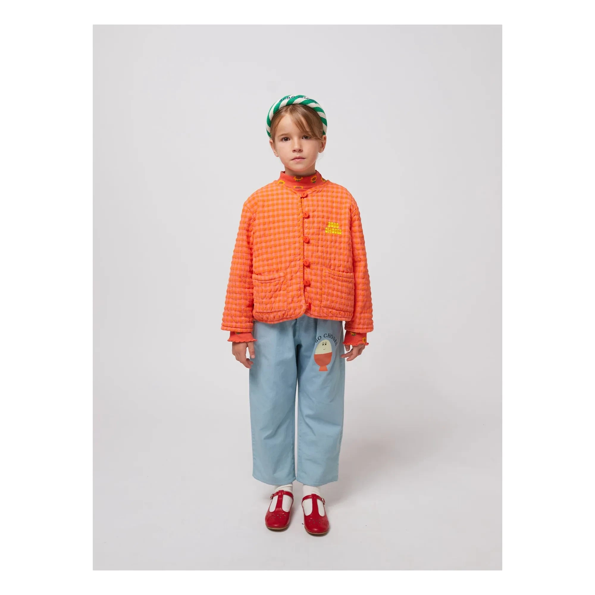 Bobo Choses - Chaqueta Gingham | Coral
