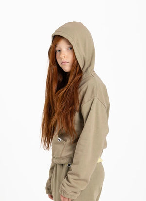 Hundred Pieces - Blush "Believe" Sudadera con Capucha | Beige