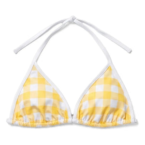 Smallable Woman - Top de bikini a cuadros Elsa | Amarillo