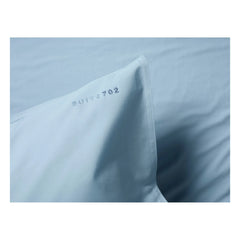 Suite 702 - Funda de almohada de percal de algodón orgánico | Azul claro