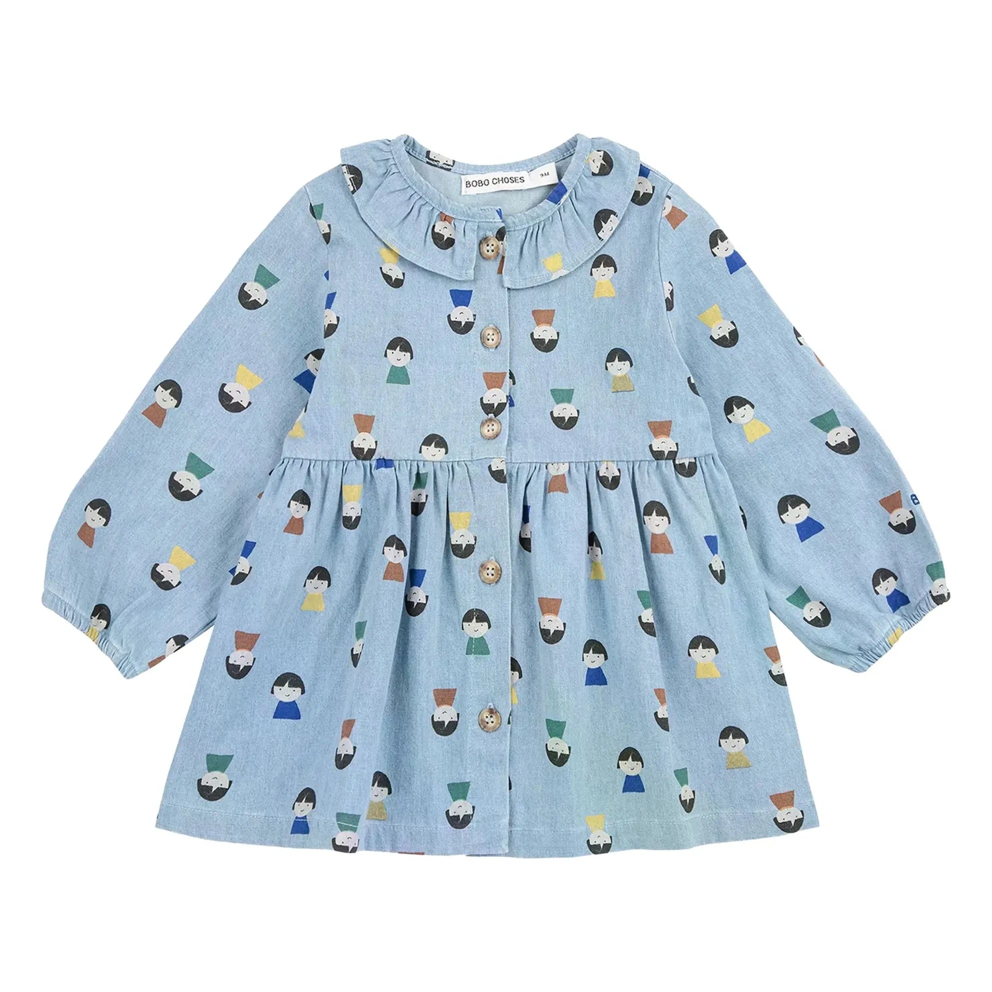 Bobo Choses - Vestido vaquero Pions | Azul claro