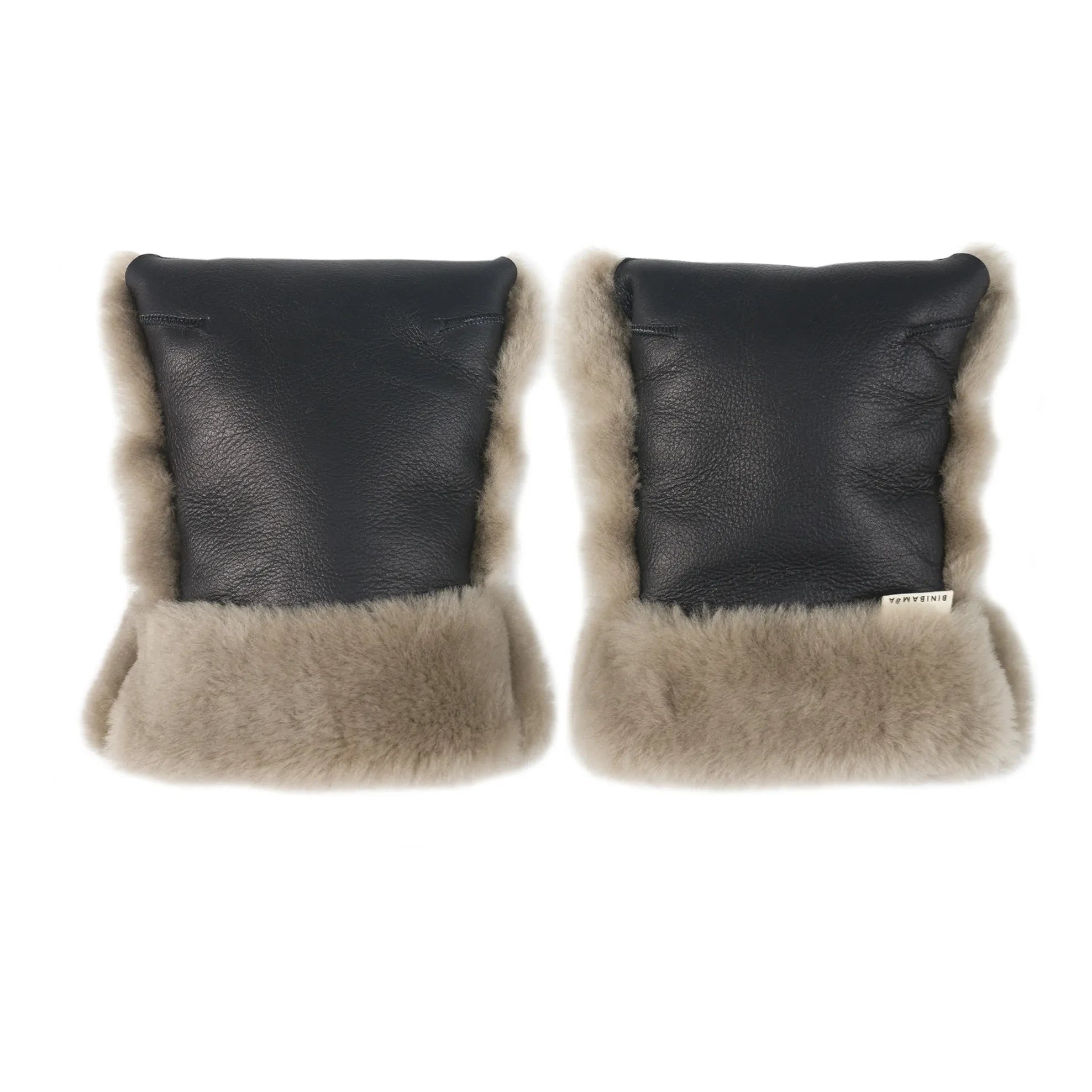 BINIBAMBA - Guantes de piel de cordero para cochecito de bebé | Tostado
